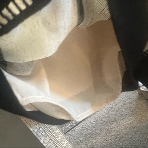 Anthropologie Hei Hei LaRue Embroidered Stripe Off The Shoulder Romper Size L - Picture 7 of 11